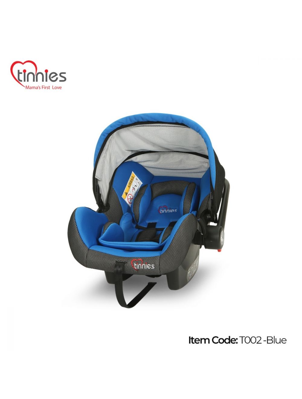 TINNIES BABY CARRY COT Blue